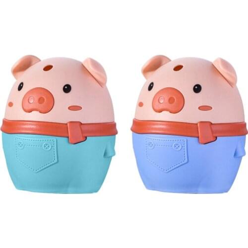 Creative Piggy Automatically Pops Up Plastic Toothpick Box Living Room Dining Room Storage Box Push-type Toothpick Holder Home