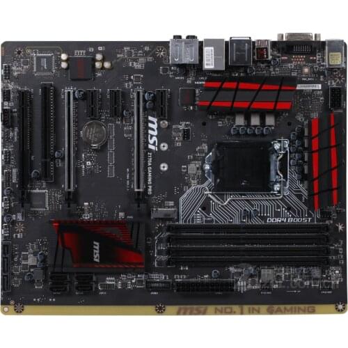 Used Motherboard LGA 1151 MSI Z170A GAMING PRO Z170 i7 i5 i3 DDR4 3600(OC)MHz PCI-E 3.0 M.2 HDMI-compatible xZ170