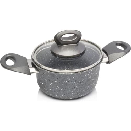 12 CM Gray Mini Granite Pots