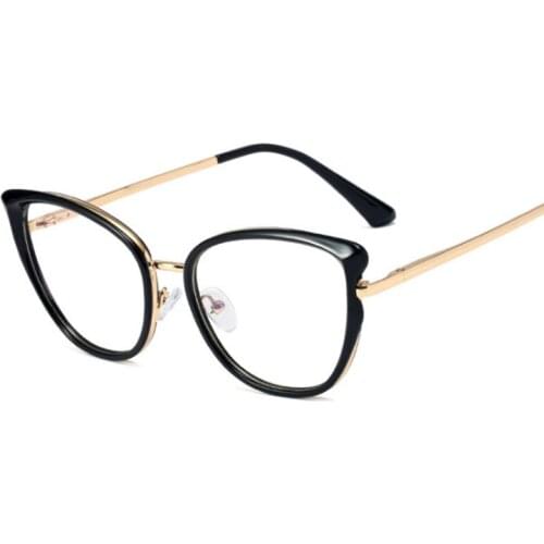 TR90 Retro Cat Eye Anti Blue Light Optical Glasses Frames Women Fashion Computer Eyeglasse 50192