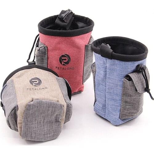 Pet Treat Bag Dog Training Carrier Bag Portable Detachable Doggie Pet Feed Pocket Pouch Puppy Snack Reward Waist Bag