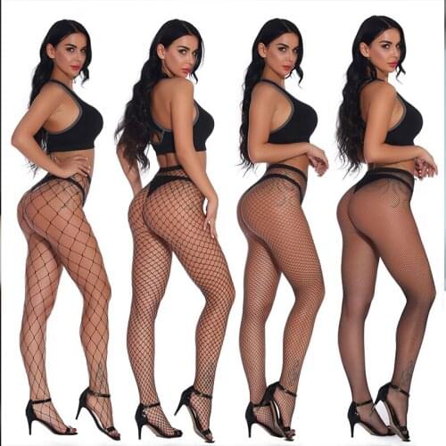 Sexy Fishnet Pantyhose Stockings for Women Girls High Waist Tights Sexy Fishnet Stockings Female Lingerie Sex Thigh High Socks