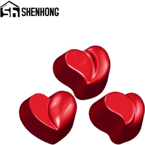 SHENHONG 3D Heart Shape Polycarbonate Chocolate Moulds Candy Molds Lover Wedding Confectionery Dessert Bake Tray Pastry Tools