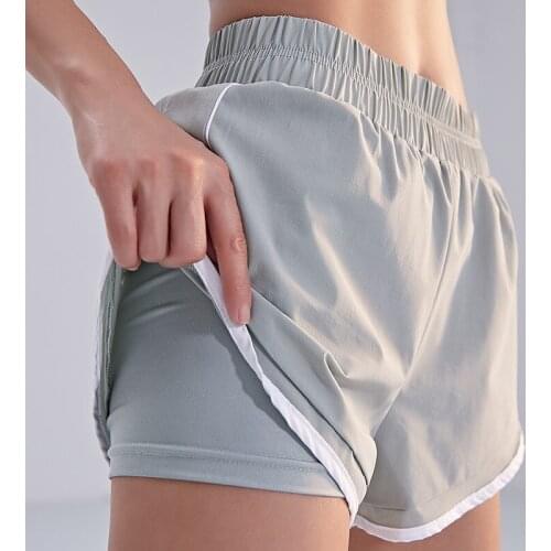 RANMO Summer Running Shorts Women 2 In 1 Marathon Quick Dry Shorts Gym Loose Sport Shorts Breathable Yoga Shorts