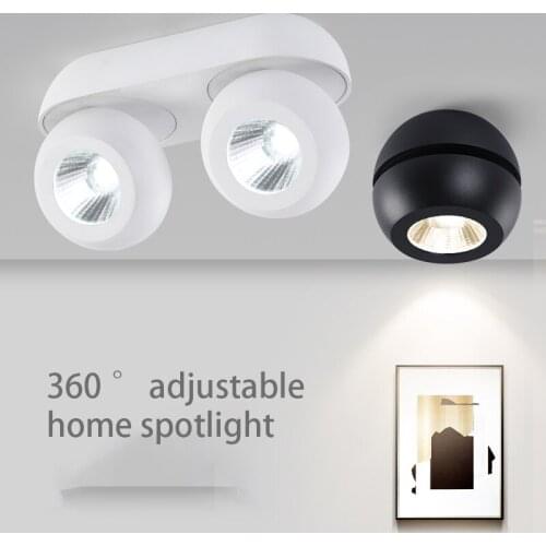 High Quality Super Bright Surface Mounted LED Downlights 10W 15W 20W 30W 40W 60W AC85-265V COB Ceiling Lamp Spot Lights