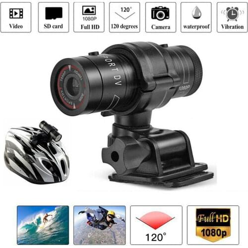 Full HD 1080P Dash Cam Motorcycle Bike Helmet Sports Action Camera F9 Moto Bicycle DVR Camcorder Car Video Recorder for Bloggers