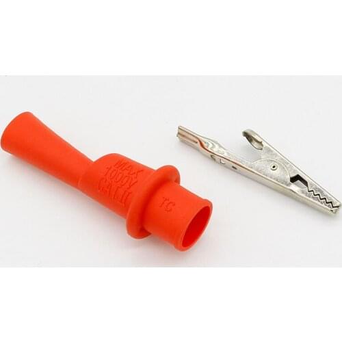 1 Pair Alligator Crocodile Test Clip Clamp For Multimeter Tester Probe New