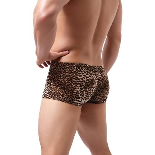 Sexy Men Boxer Leopard Soft Breathable Underwear Male Comfortable Panties Underpants Cueca Boxer Shorts Homme For Men Boxers
