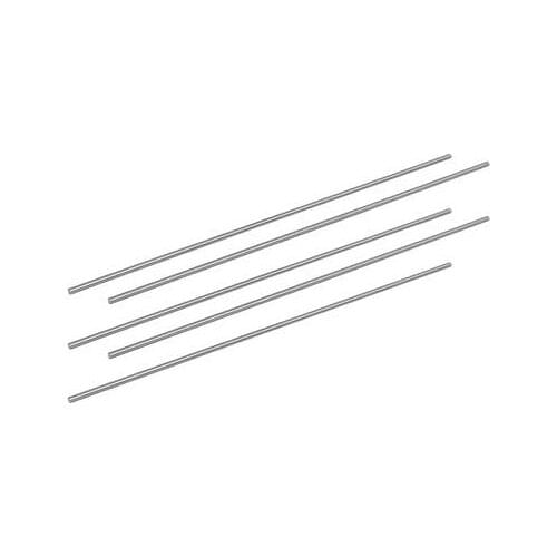 2.4mm Dia 200mm Length HSS Round Shaft Rod Bar Lathe Tools Gray 10pcs