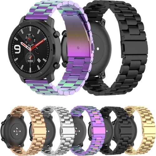 20mm Stainless Steel Wirst Strap For Xiaomi Huami Amazfit GTS/GTR 42MM Smart Watch Band Replace Bracelets For Amazfit Bip Youth