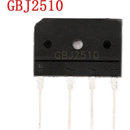 5pcs 25A 1000V diode bridge rectifier gbj2510 ZIP In Stock