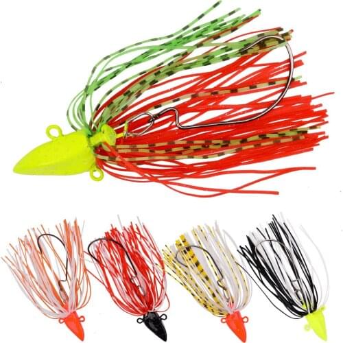 5pcs/lot Fishing Lures with Spoon Lure 5g/7g/10g/14g Fishing Tackle with High Carbon Hook with Feather Metal Bass Bait