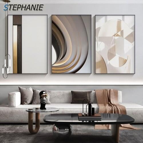 Abstract Triptych Canvas Art Paintings Postmodern Canvas Posters and Prints Wall Pictures Nordic Home Decoration for Living Room