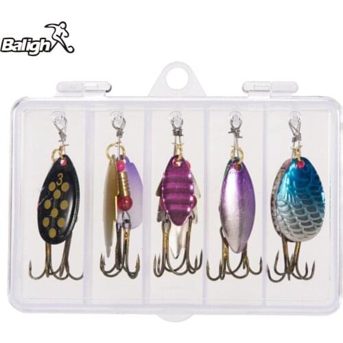 Balight 10pcs/lot Fishing Spoon Lures Spinner Hard Bait 2.5-4g Fishing Wobbler Metal Baits Spinnerbait Artificial Free with Box