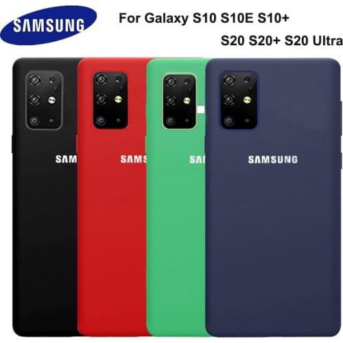 S10 Case Samsung Galaxy S 20 Plus/ S20 Ultra Silky Silicone Cover Soft-Touch Back Protective Shell S 20 + S10 Plus S10E