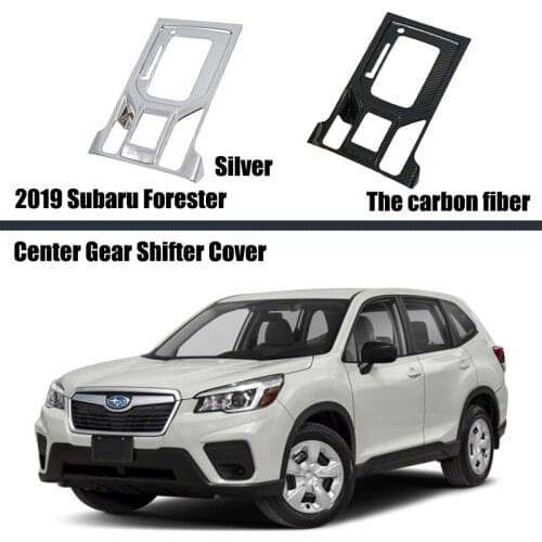 For Subaru Forester 2019 2020 Carbon Fiber ABS Interior Gear Shift Box Panel Overlay Cover Trim Interior Dashboard Accessories