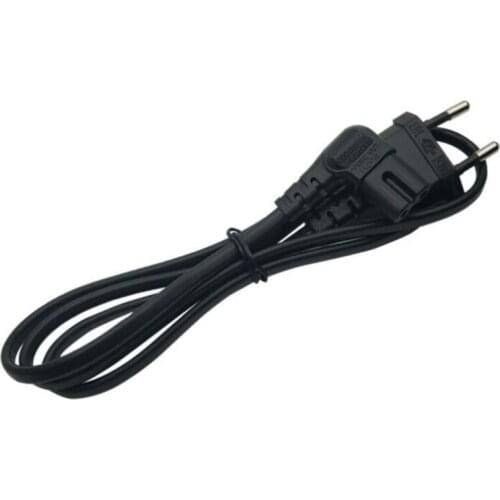 European standard eight-character two-hole tail side power cord EU TO C8 turn right angle 90 degrees Turn Left full copper wire