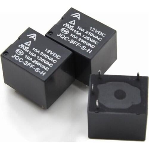 Mini PCB Relay 5 Pin 10A JT73 5V/6V/12V/24VDC Electromagnetic Relay JQC-3FF