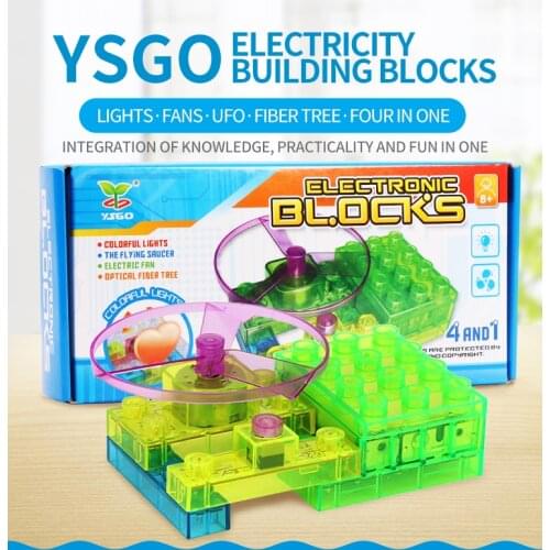 Cheap Blocks, Electronic constructor building block designer kits for kids,discover electronic science project circuit education