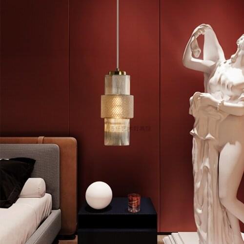 Nordic minimalist bedroom bedside small chandelier creative living room dining room bar coffee shop clothing store