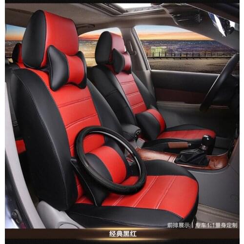 New automobile car seat covers pu leather free shipping for Agila Vectra Zafira Astra GTC PAGANI ZONDA SAAB Spyker RAM HUMMER CC