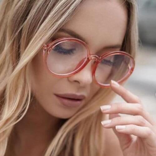 Blue Ray Computer Glasses Women Pink Round Screen Radiation Eyewear Luxury Brand Designer Office Gaming Blue Light glasses