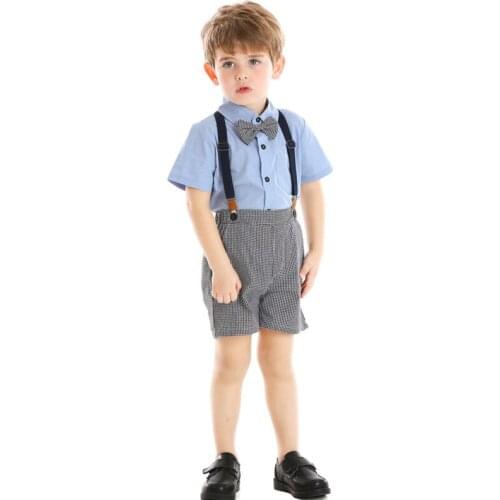 Baby boy clothes Costume Set Spring Fashion newborn baby boy clothes set 2-6Y Birthday Summer Baby Boy Clothing Suit Gentleman