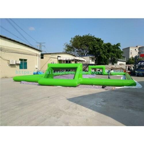 Selling outdoor sports entertainment equipment, PVC inflatable football field, football competition props, with free air pump