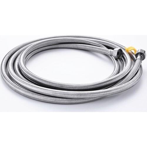 Various specifications 304 stainless steel braided hose,Hot and cold water pipes,Double Lock Flexible Plumbing Hoses,J14167