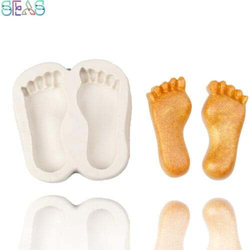 3D Feet Silicone Mold Cake Baking Molds Biscuit Maker Pastry Tools Accessories DIY Chocolate Molds Kitchen Tools Candy Bar Molds