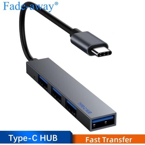 USB C HUB 4 Port Type C to USB 2.0 Splitter Converter OTG Adapter Cable Expander for Macbook Pro iMac PC Laptop Notebook Tablet