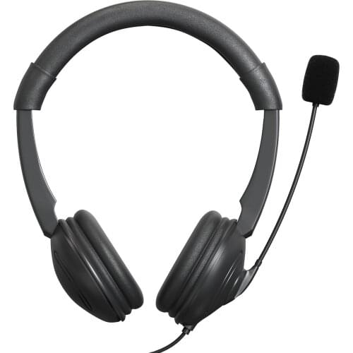 USB Wired Headset with Noise Cancelling Microphone On Ear Computer Call Center Volume Control Speaker Mute Adjustable Headband