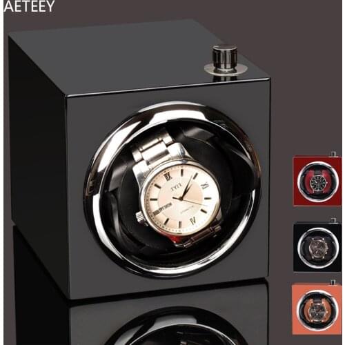 Watch Winder Vertical Household Machinery Automatic Watch Rotator Upper Chain Rotator Watc Storage Box Use Piano Surface Coating