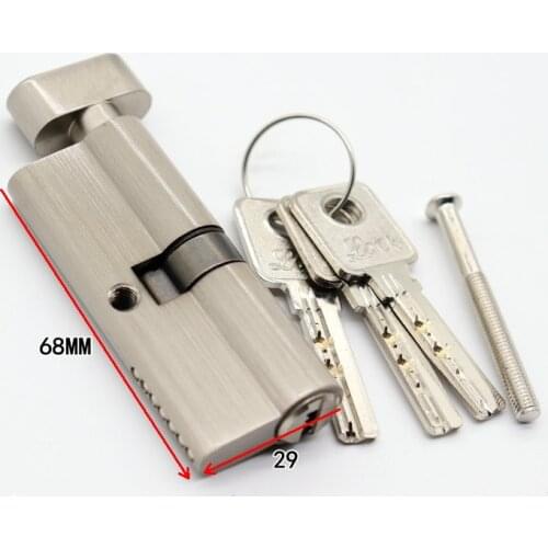 Height 29mm Familiar Strands Commercial Core Interior Door Lock Cylinder Crossroads Brass Single Open Universal Lock Core