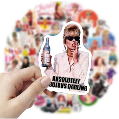 10/50PCS British TV Series Absolutely Fabulous Stickers Cartoon Comedy for DIY Kids Case Skateboard Decals Luggage Laptop Phone