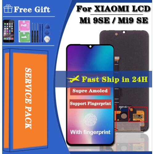 100% Original New For 5.97" Xiaomi MI9 SE Mi9 SE LCD Display Screen With Frame+Touch Screen Digitizer For MI 9SE Display