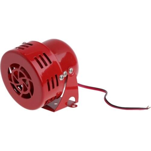 1950s 12V Car Truck Motorcycle Driven RED Air Raid Siren Horn Alarm 50s