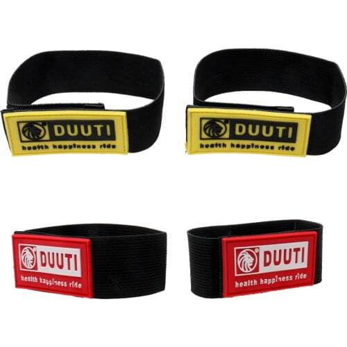 2 Pairs Elastic Bicycle Bike Leg Pants Band Belt Safety Bind Pant Leg Bands Clip Strap Rubber Strap Bandage Gaiter