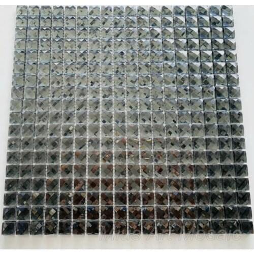 3D Dark Grey Mosaic Wall Tile