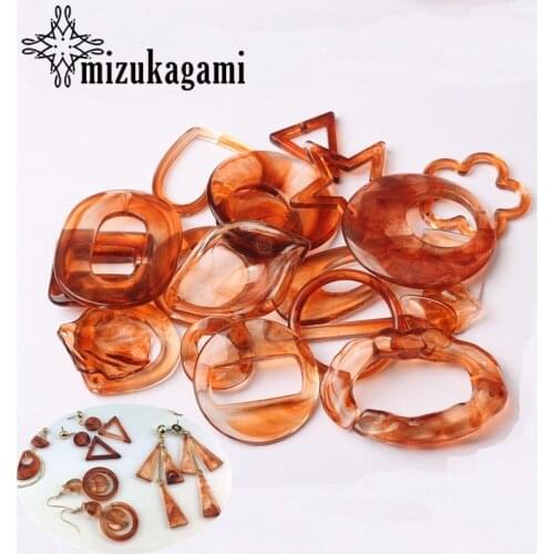 Acrylic Charms Various Geometric Shape Charms For DIY Fashion Earrings Jewelry Making Accessories