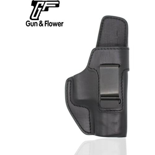 Gunflower Right Hand IWB Inside Pants Clip-On Concealment Holster Black Leather with Steel Clip for Beretta APX