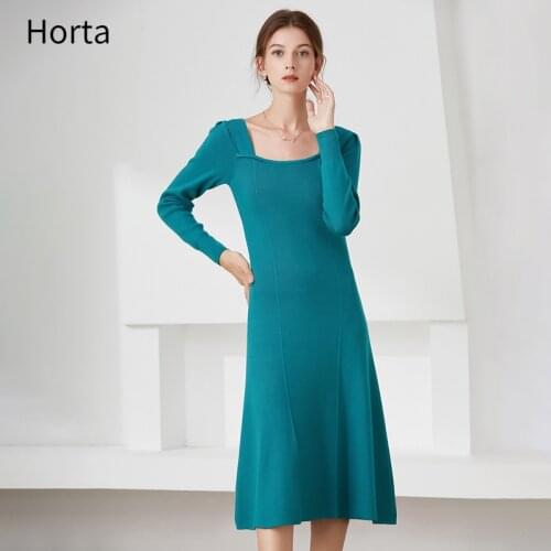 Модные вязаные платья Horta China At AliExpress