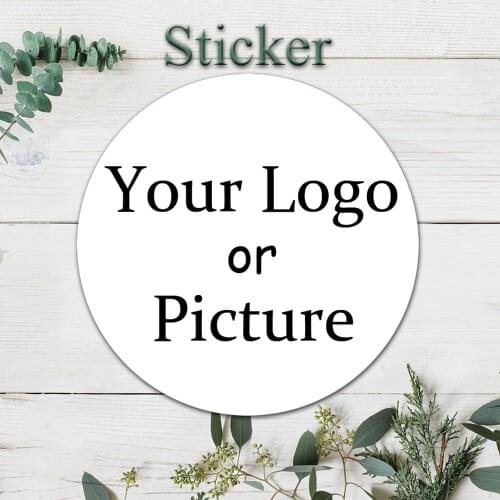 Custom stickers personalized logo sticker transparent vinyl adhesive labels wedding party decoration stationery sticker