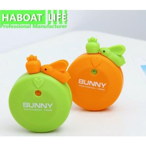 Kitchen Timers Cartoon Rabbit Carrot Timer Gadgets Kitchen Tools 60 Minutes Sleep Reminder with Magnet Alarm Clock J