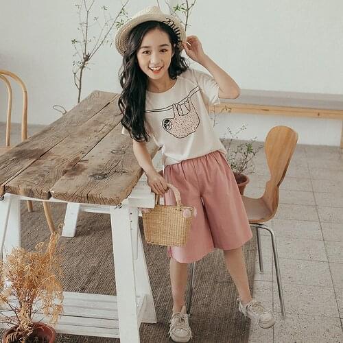 2021 Summer Sports Two-Piece Kit For Girls Childrens Clothing Baby Girl Clothes Set Childrens Clothing Girls Clothing