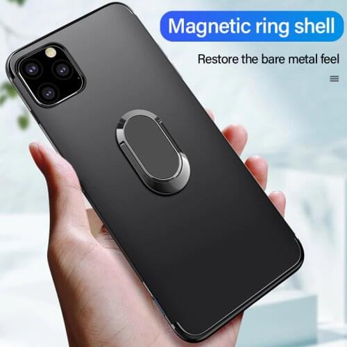 Soft Case For Xiaomi Mi 11 Case 6.81" Case Finger Ring Magnet Matte Protector Case Cover Fundas For Xiaomi Mi 11 Coque