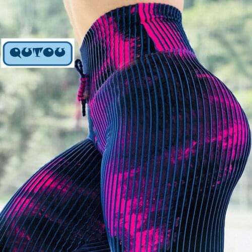 New Scrunch Butt Yoga Leggings Push Up Skinny Slim Pencil Pants Fitness Print Floral Running Sportswear Casual Trousers