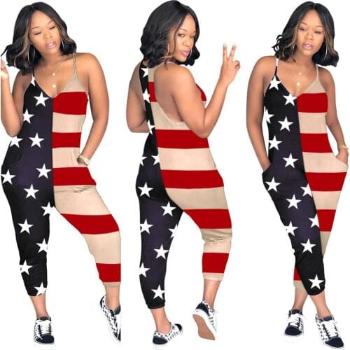 New style African womens clothing Dashiki stretch print Fashion casual jumpsuits size S - XXL MD516