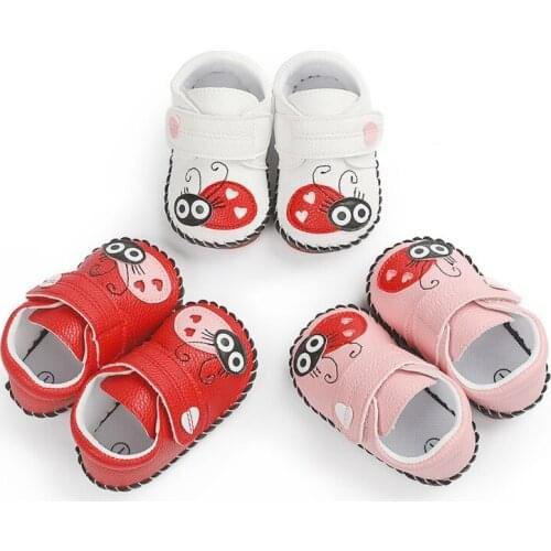 Toddler Kid Baby Shallow Girl Hook & Loop Newborn Walking Shoes 0-18M