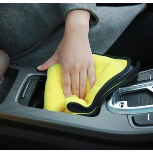 60/30X30cm Thick Plush Microfiber Towel Car Wash Accessories Super Absorbent Car Cleaning Detailing Cloth Auto Care Drying Towel